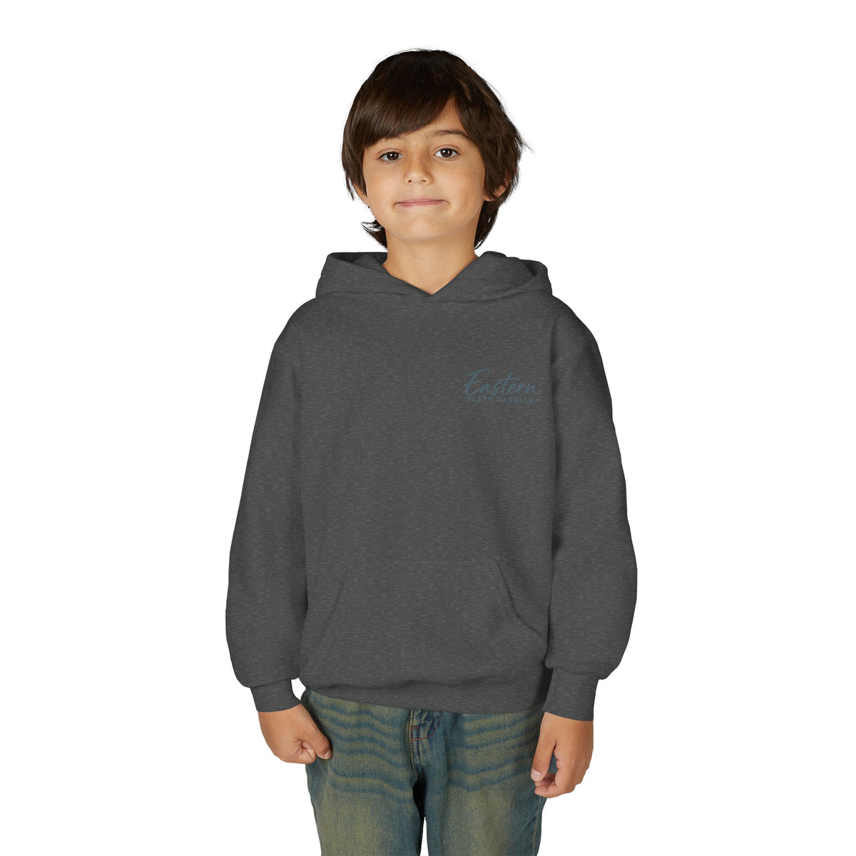 Cypress & Salt Youth Hoodie — Eastern Shore Beach Logo Pullover