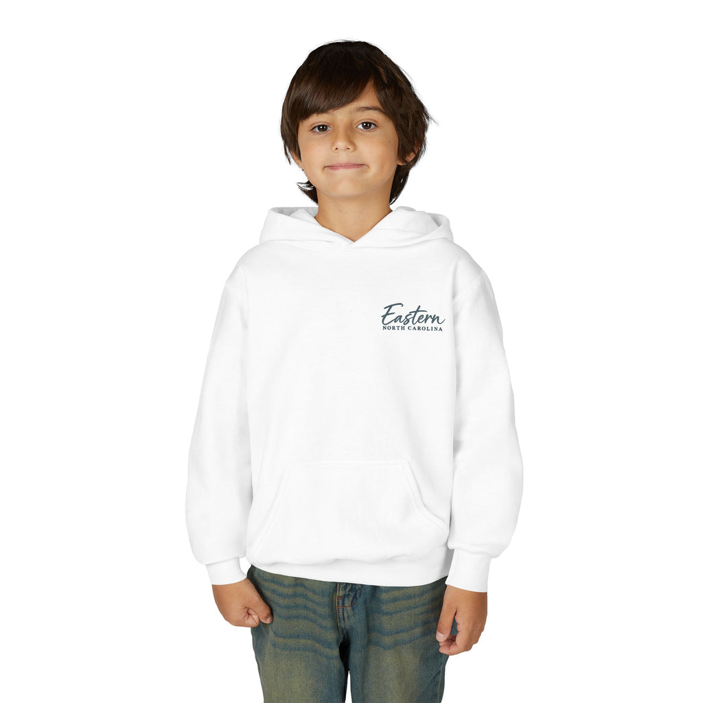 Cypress & Salt Youth Hoodie — Eastern Shore Beach Logo Pullover