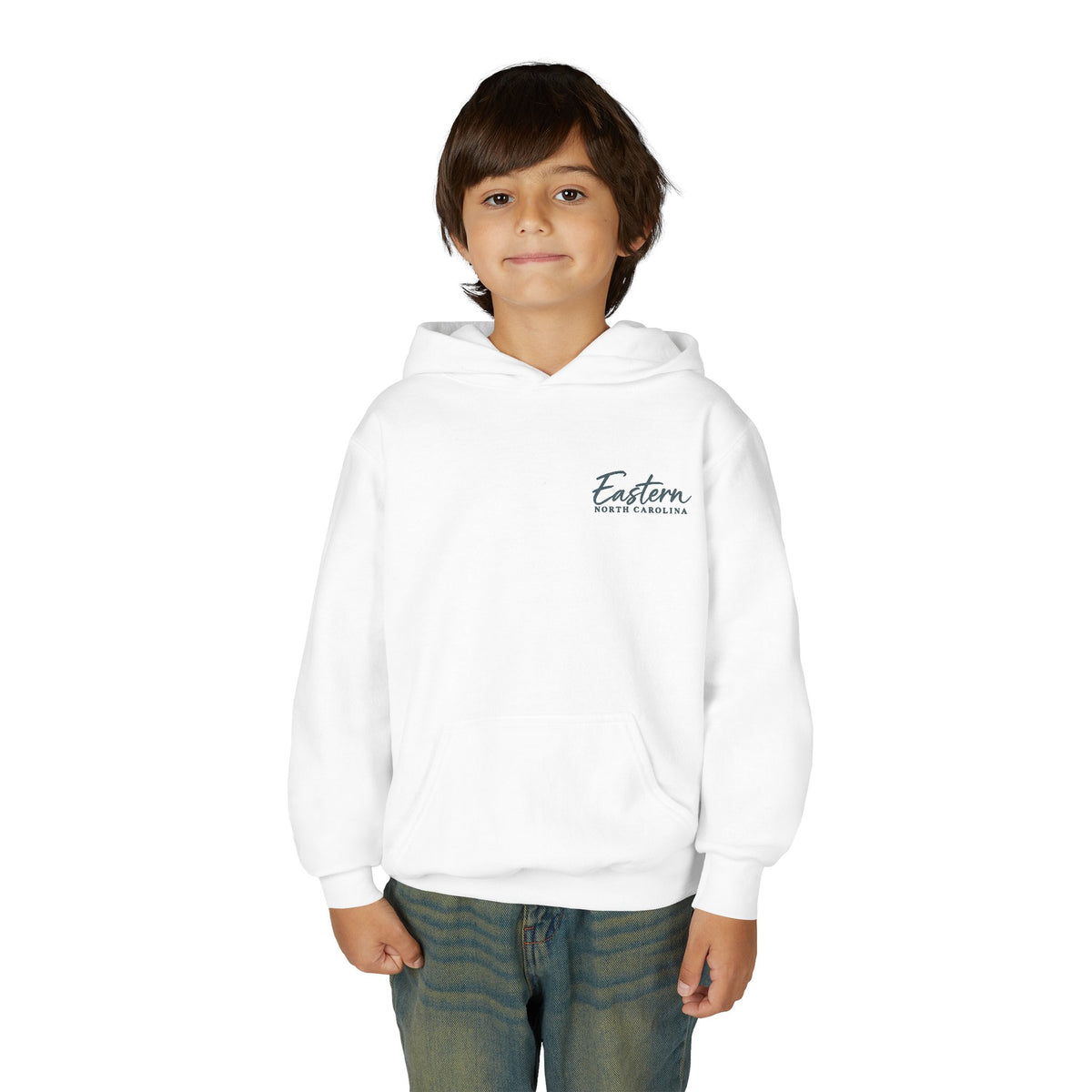 Cypress & Salt Youth Hoodie — Eastern Shore Beach Logo Pullover