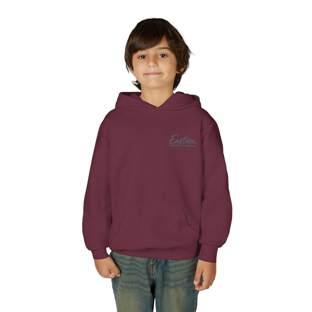 Cypress & Salt Youth Hoodie — Eastern Shore Beach Logo Pullover