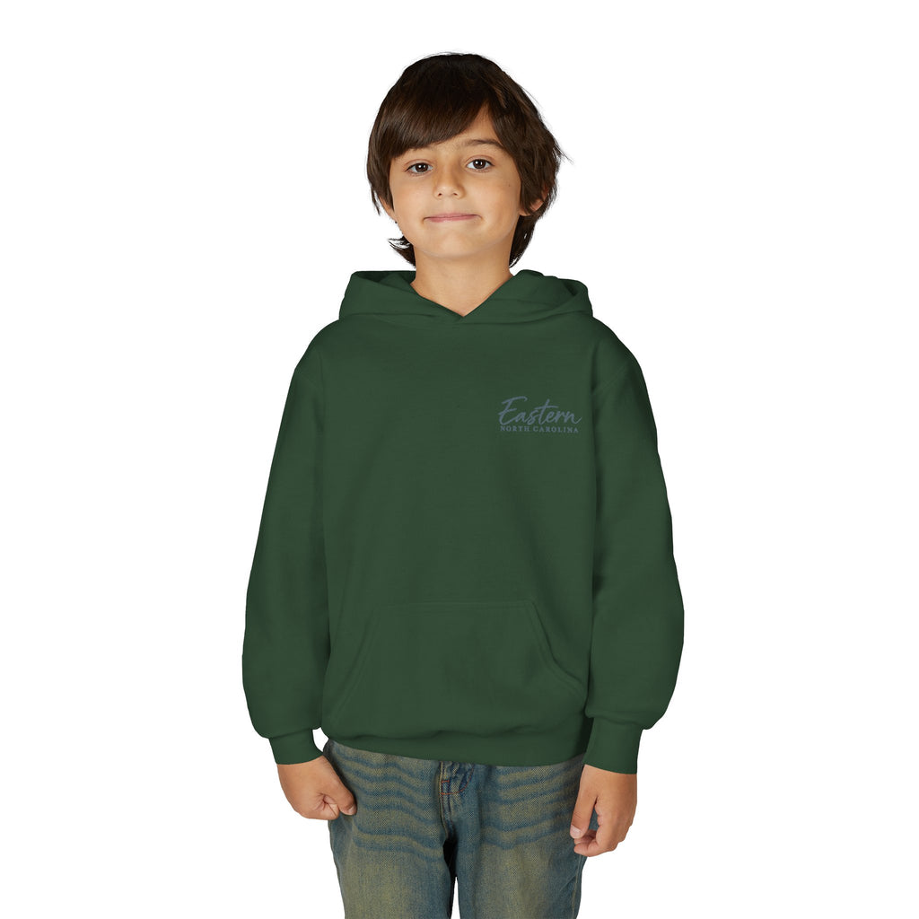 Cypress & Salt Youth Hoodie — Eastern Shore Beach Logo Pullover