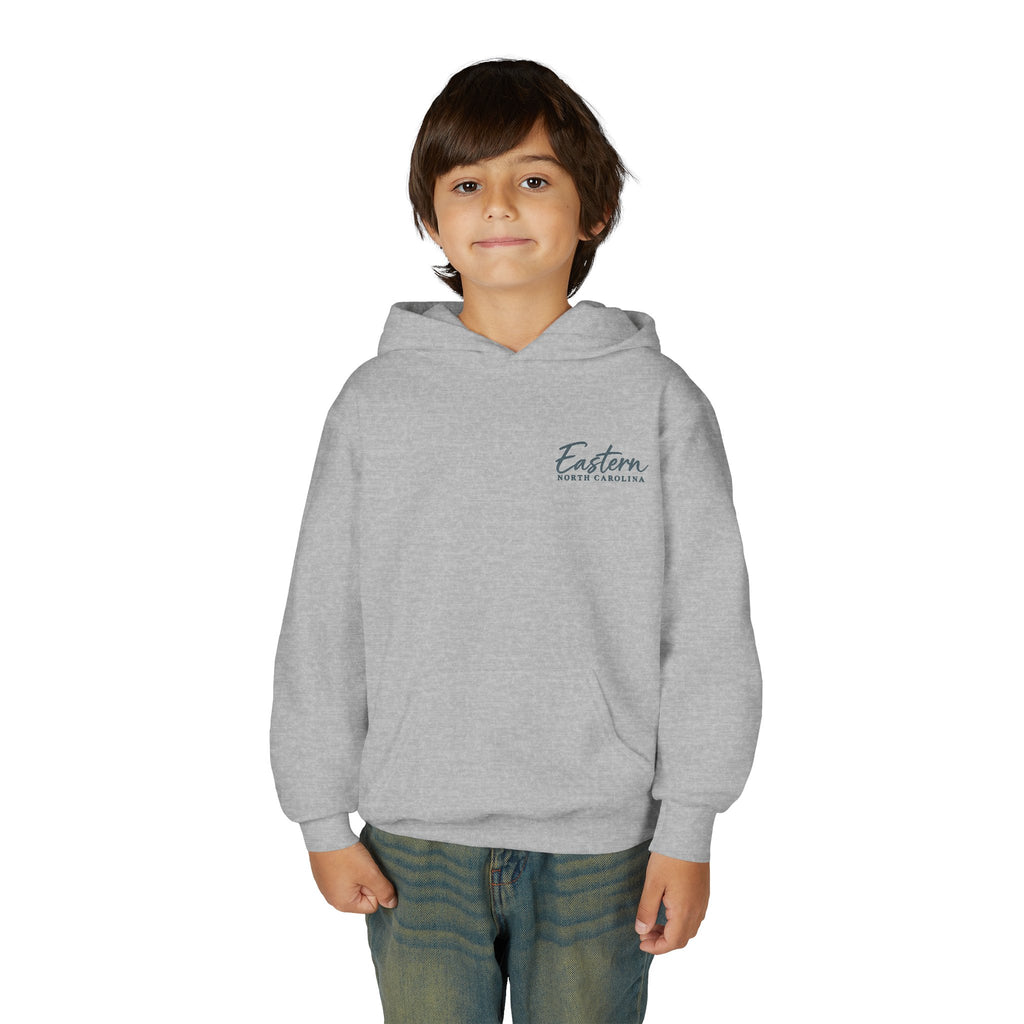 Cypress & Salt Youth Hoodie — Eastern Shore Beach Logo Pullover