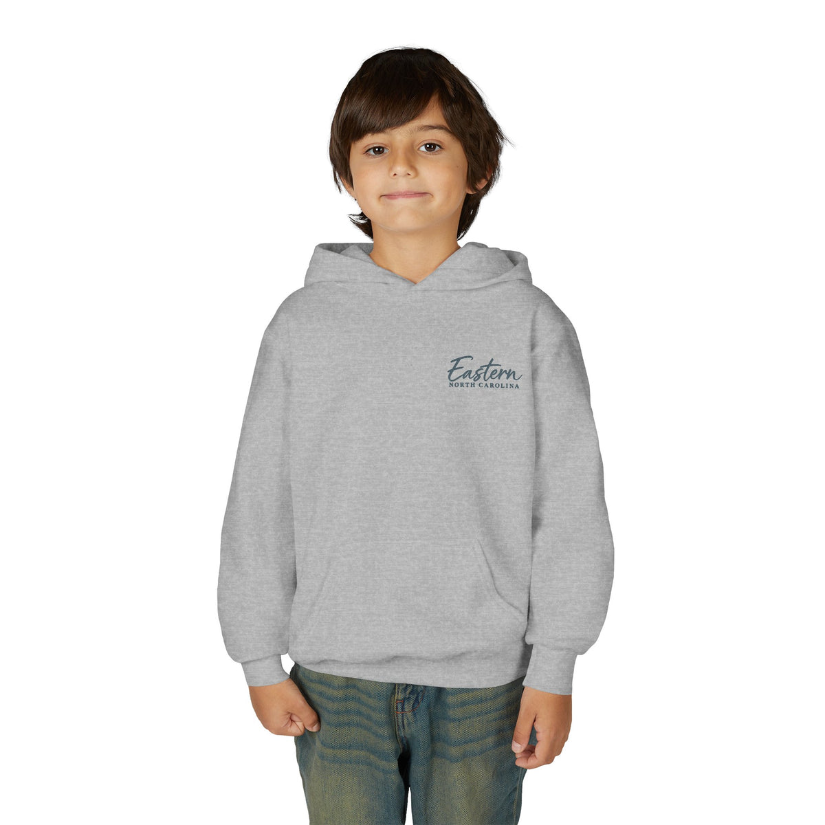Cypress & Salt Youth Hoodie — Eastern Shore Beach Logo Pullover