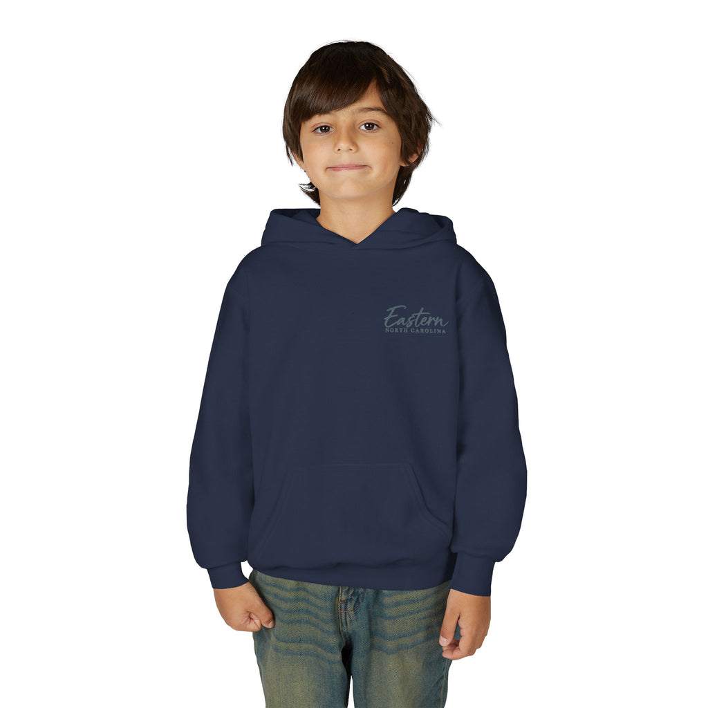 Cypress & Salt Youth Hoodie — Eastern Shore Beach Logo Pullover